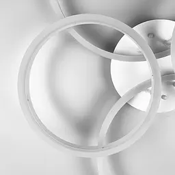 Стельова LED люстра в білому корпусі на 4 кільця Line.F A 8008/2+2 WH - мініатюра 5