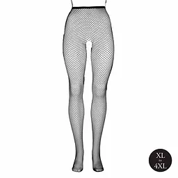 Колготки Le Désir with small fishnet structure, XL-4XL (чорний) - мініатюра 7