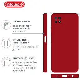 Чохол до мобільного телефона Intaleo SoftShell Samsung Galaxy A22 5G Red (1283126557965) - мініатюра 4