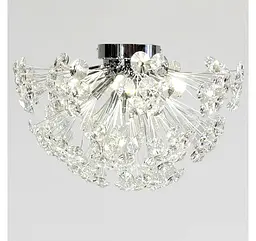 Компактна хромована стельова люстра з прозорими кристалами Artlight 21623-420CH - мініатюра 4