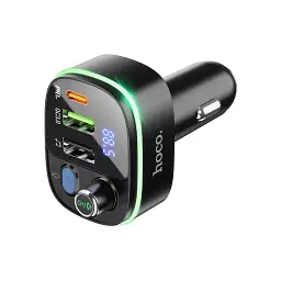 FM модулятор HOCO E62, Black, Box - мініатюра 4