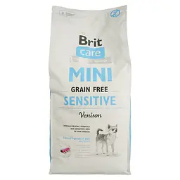 Сухий корм для собак мініатюрних порід з чутливим травленням Brit Care GF Mini Sensitive з олениною 7 кг - мініатюра 2