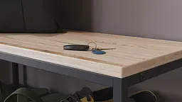 Банкетка універсальна Ferrum-decor Слайм 45x63x26 чорний ДСП Дуб Сан-Марино 16мм (FRD-104071) - мініатюра 7