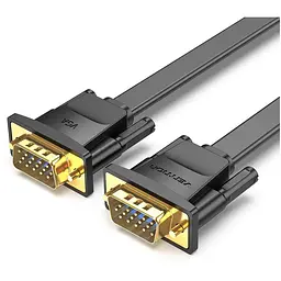 Кабель мультимедійний VGA M to VGA M 1.0m black Vention (LAJWF)