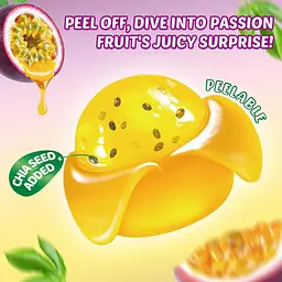 Желейні цукерки Amos Peelerz Peelable Passion Fruit Gummy Candy 170г - мініатюра 3