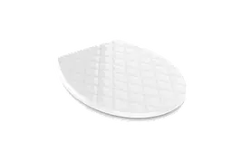 Сидіння - кришка дСидіння - кришка для унітазу Fabriля унітазу Fabrika LEATHER LINE OVAL Family soft close поліпропілен (FK-P4045) - мініатюра 5