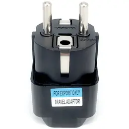 Перехідник US/UK/AU to EU Dynamode (EU Adapter black) - мініатюра 2