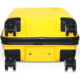 Валіза маленька S поліпропілен Madisson Snowball 01103 58×37×22см 35л Жовтий - мініатюра 3