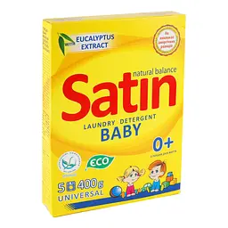 Пральний порошок Satin Natural Balance Baby 400 г - мініатюра 2