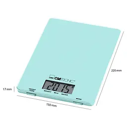Ваги кухонні CLATRONIC KW 3626 Mint/Green - мініатюра 2