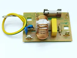 Плата мережного фільтра для НВЧ печі Electrolux Midea + інерційний керамічний запобіжник 8А