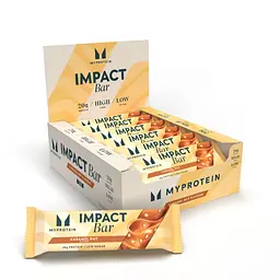 Високопротеїнові Батончики Impact Bar - 12x64г Карамель з Горіхами