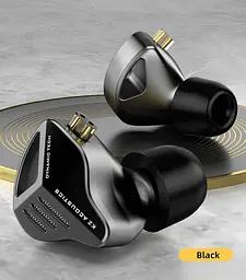 Дротові навушники KZ ZVX з мікрофоном black - мініатюра 2