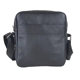 Сумка чоловіча через плече GS 22*20*5 cм шкіряна чорная флотар (Б2К 001 черн Ф) 200
