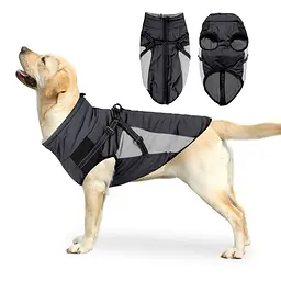 Водонепроникна куртка для собак Wan Talk Designer Winter Black Dog Jacket, M