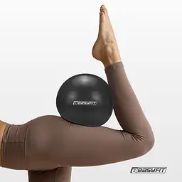 М'яч для пілатеса EasyFit 20 см чорний - мініатюра 2