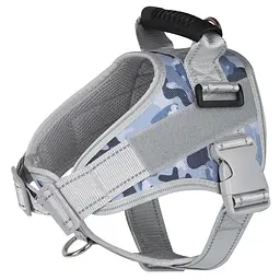 Нагрудна шлея для собак Reflective safety chest harness for pet dogs, L Блакитний