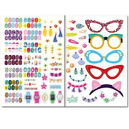 Дитяча книжка з наліпками студія краси "Nail art accesories" РМ-76-04 - мініатюра 2