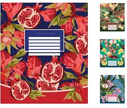 
Зошити учнівські 60 аркушів лінія. 1В Floral series 10 шт. в упаковці