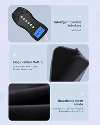 Компресійний масажер для ніг UPGRADE Air Compressed Leg massager Лімфодренажний апарат - мініатюра 3