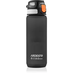 Пляшка для води Ardesto Matte 800 мл чорна (AR2281ML) - мініатюра 2