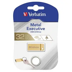 USB флеш накопичувач Verbatim 32GB Metal Executive Gold USB 3.0 (99105) - мініатюра 4