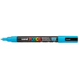 Маркер UNI Posca, 0.9-1.3мм, Блакитний (PC-3M.L.Blue)