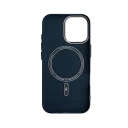 Карбоновый чехол для Apple iPhone 17, LikeCarbon2 MagCase, синий, тонкий защитный чехол-панель из поликарбоната с магнитами N52, MagSafe, противоударный, совместим с беспроводной зарядкой, приподнятые края для защиты камеры, ArmorStandart (ARM88613) - мініатюра 2