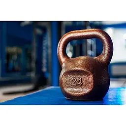 Гиря чавунна RN Sport 24 кг металева бронза - мініатюра 2
