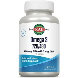 Омега-3 720 EPA / 480 DHA KAL 60 м'яких капсул
