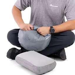 Надувна подушка Sea to Summit Aeros Down Pillow, Large Світло-сірий - мініатюра 4