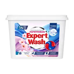 Капсули для прання Expert Wash Парфумовані Свіжість квітів 14 шт. (4820197124480)