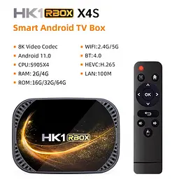 Смарт ТВ приставка HK1 X4S 4/128Gb Amlogic S905X4 Android 11.0 - мініатюра 7