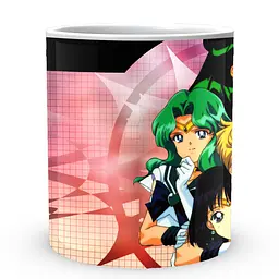 Кухоль GeekLand Sailor Moon Сейлор Мун Хотару Мічіру Сецуна SM 02.34 330 мл білий - мініатюра 2