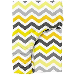 Простирадло на резинці Cosas Yellow Zigzag 90х200х20 см (ZigYellowGrey_90x200x20)