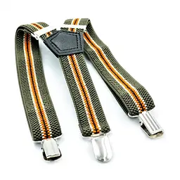 Підтяжки дитячі Хакі з оранжевим Weatro det-pd-020 (det-pd-020)