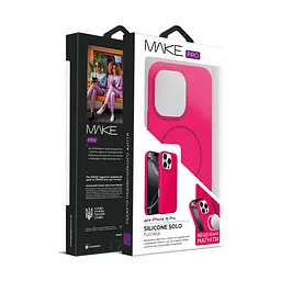 Чохол MAKE Apple iPhone 16 Pro Silicone Solo Fuchsia - мініатюра 6