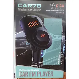 FM-трансмітер у машину Bluetooth CAR 78 BT з USB-зарядкою та мікрофоном