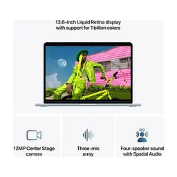 Ноутбук Apple MacBook Air 13 M5 A3449 Midnight (MDHE4UA/A) - мініатюра 5