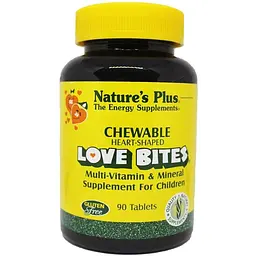 Мультивітамінний та мультимінеральний комплекс NaturesPlus Love Bites дитячий 90 таблеток