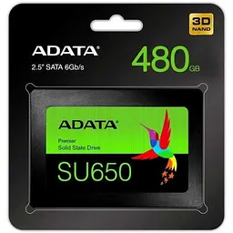 Накопичувач SSD Adata Sata 2.5" 480GB Ultimate SU650 500 512 (ASU650SS-480GT-R) - мініатюра 5