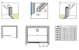 Душові двері Radaway Idea DWJ 150 см 387019-01-01R - мініатюра 3