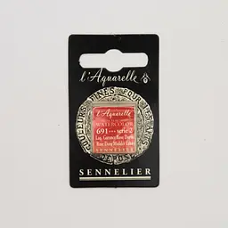 Акварельна фарба Sennelier, полукювета, S2, Золота трояндова марена (лак) (Rose Dore Madder Lake)
