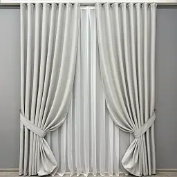 Комплект штор VR-Textil Scandi блекаут 2 шт 150x270 см попелястий (1898ш) - мініатюра 2