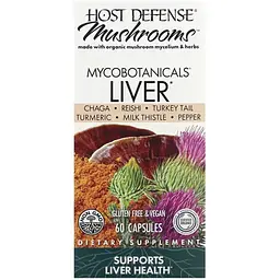 Формула для печінки Fungi Perfecti Helps Support Liver Health Host Defense 60 капсул - мініатюра 2