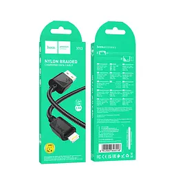 Дата кабель Hoco X113 Beneficio USB to Lightning 1 м Black - мініатюра 4