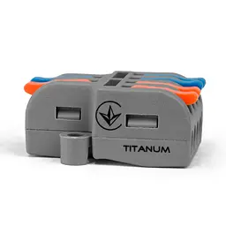 Клемник швидкого монтажу розгалужувальний 2/4п сірий PA (TF-KNR-24) TITANUM TITANUM (29080-000) - мініатюра 3