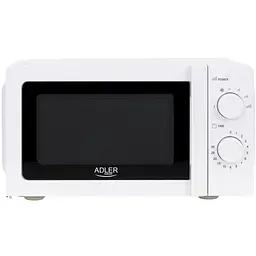 Мікрохвильова піч Adler AD 6205 20л/ 700Вт/ мех.керув./ відкр.ручкою/ біла