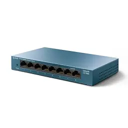 Комутатор TP-LINK LS108G, 8x100/1000 Mb/s, металевий корпус, некерований - мініатюра 2