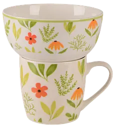 Набір для сніданку Flowers Green, 2 предмети LIMITED EDITION kuh0016224